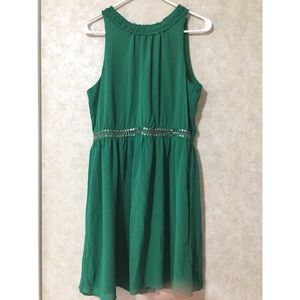 Green Party dress